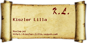 Kiszler Lilla névjegykártya